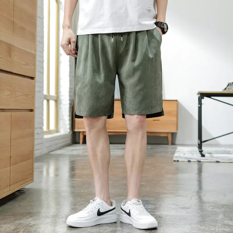 Trendy Loose Style Five-Point Pants