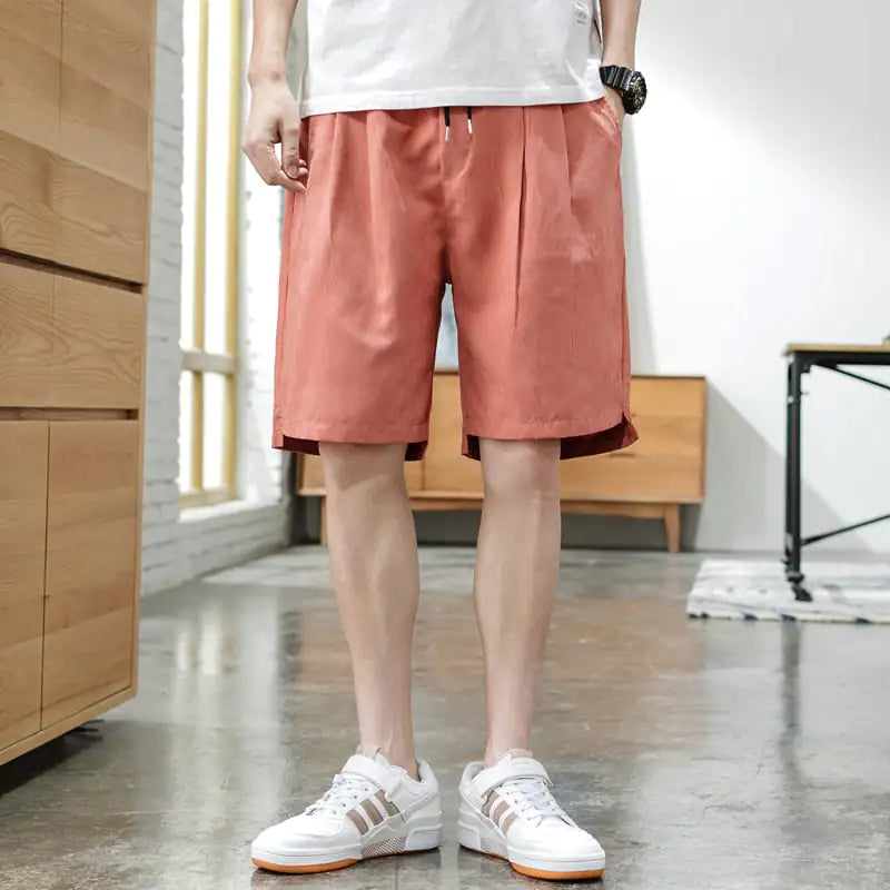 Trendy Loose Style Five-Point Pants