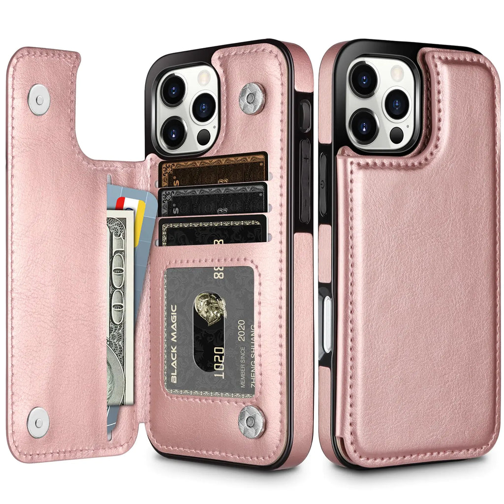 HianDier for iPhone 16 Pro Max Case Wallet with Card Holder PU Leather 16 Pro Max Case Women with Magnetic Closure iPhone 16 Pro Max Phone Case Shockproof Protective Case for iPhone 16 Pro Max