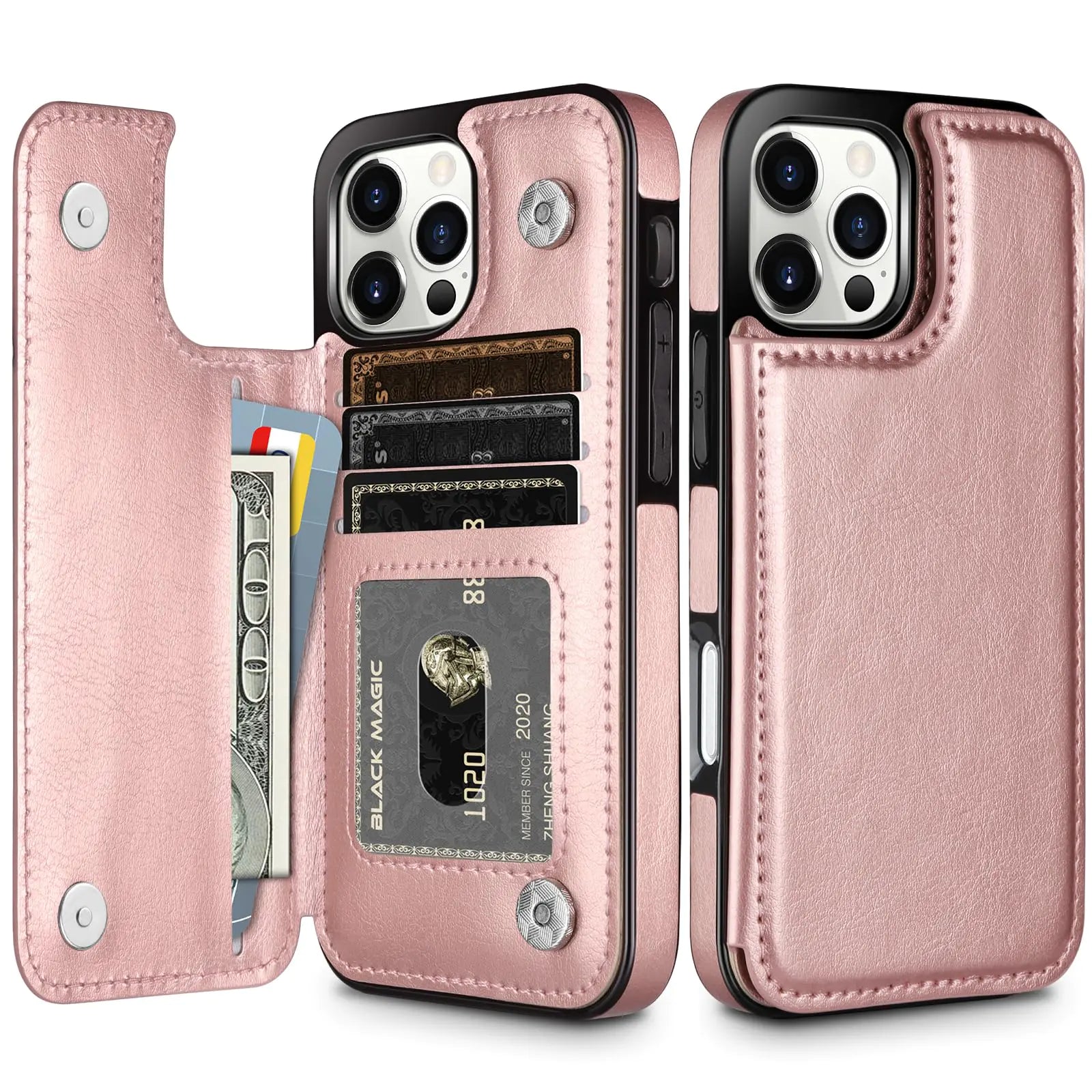 HianDier for iPhone 16 Pro Max Case Wallet with Card Holder PU Leather 16 Pro Max Case Women with Magnetic Closure iPhone 16 Pro Max Phone Case Shockproof Protective Case for iPhone 16 Pro Max