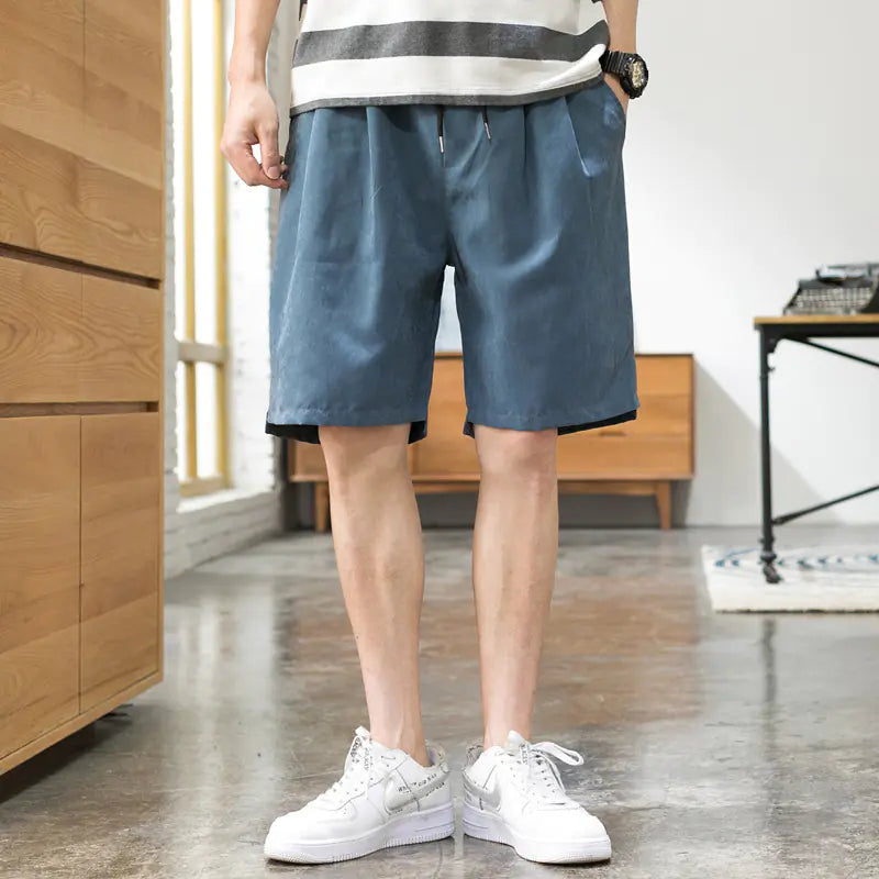 Trendy Loose Style Five-Point Pants